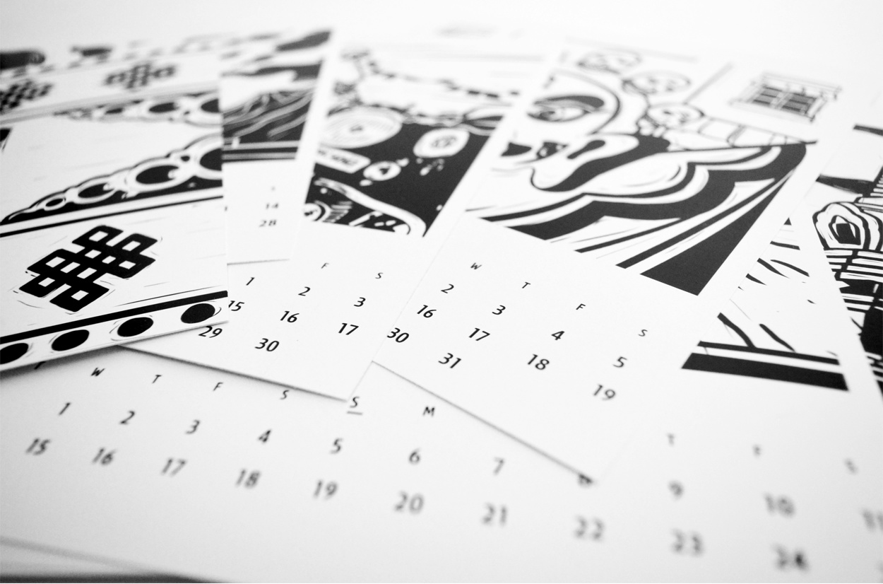 Ink & Stamp   Calendar Illustrations